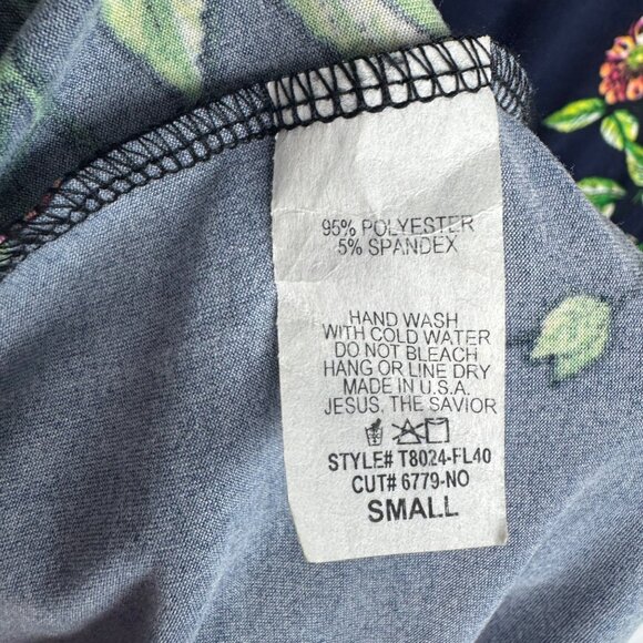 Reborn J Blue Floral Maxi Dress With Pockets Stretchy Bohemian Boho Garden Sz Sm - Picture 6 of 6